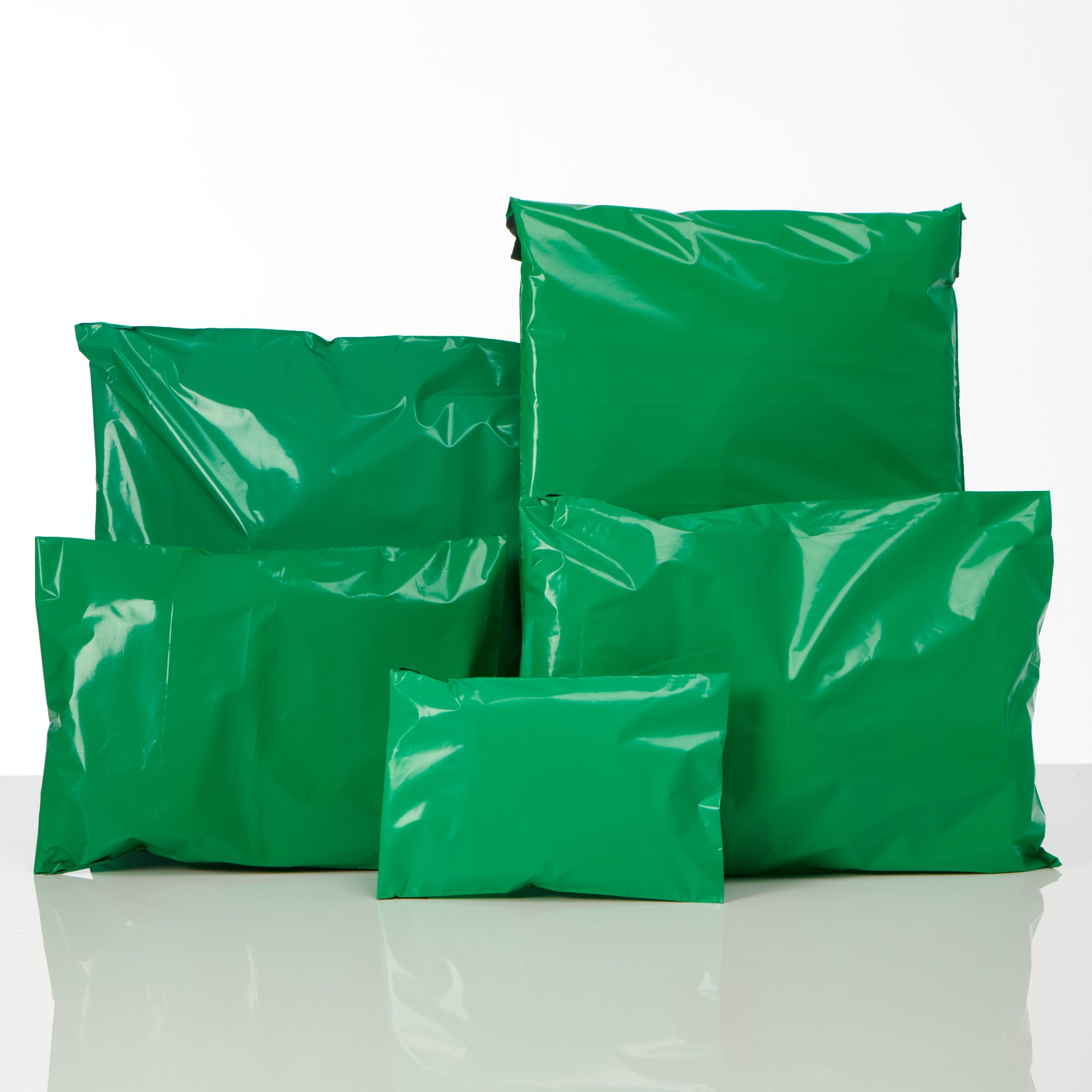 12 x 16" Neon Green Coloured Postage Mailing Bags 500 Strong Poly Mail Self Seal 
