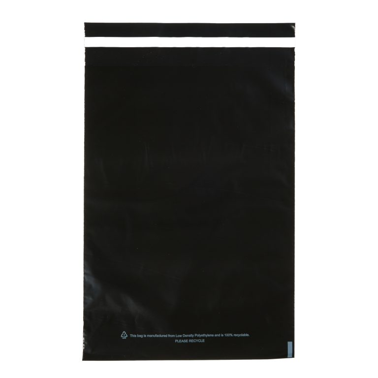 Black Single Polythene Mailing Bag