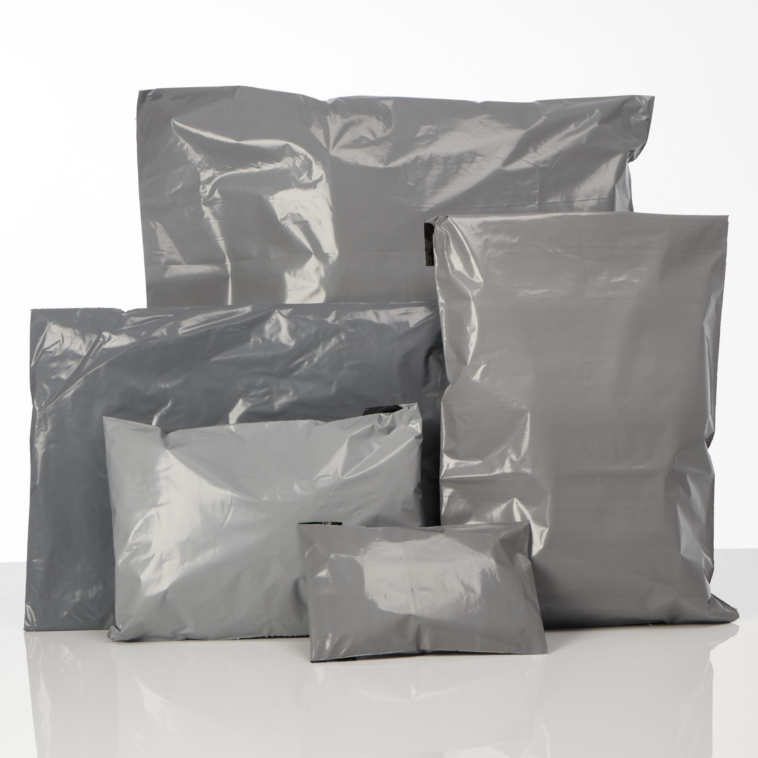 Strong Big Size Poly Mailing Postage Postal Bags Self Seal Quality Grey Plastic 