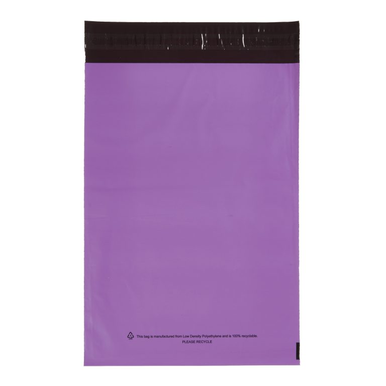 Purple Single Polythene Mailing Bag