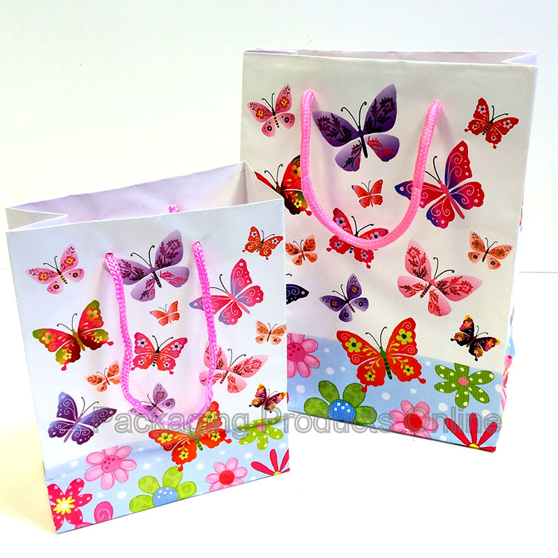 Present Gift Bags - Butterfly - Packaging Products Online