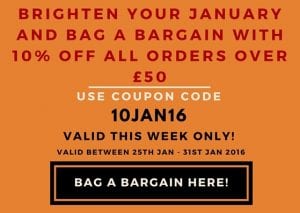 voucher 10% savings code 10JAN16