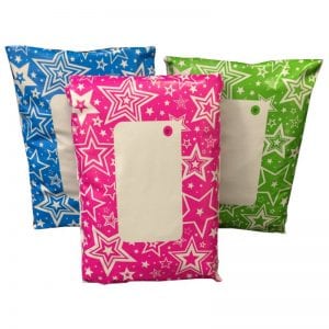 Divinely different, star mailing bags, stars, mailing bags, polythene, polybags, poly bags, postal bags