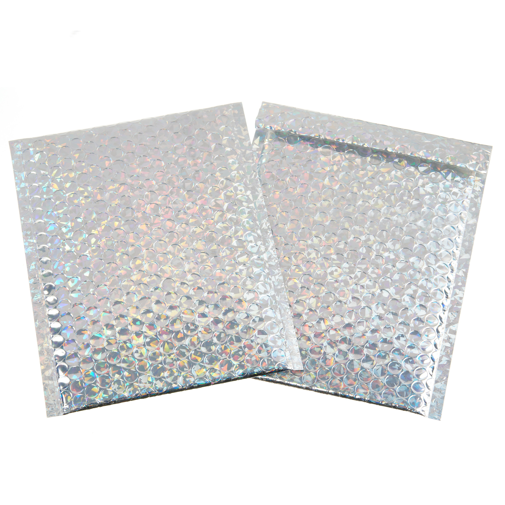 Metallic Holographi​c Bubble Lined Bags Silver Or Gold