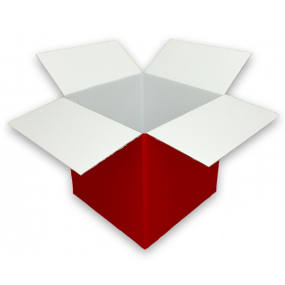 0201 Single Wall Red Coloured Cardboard Box