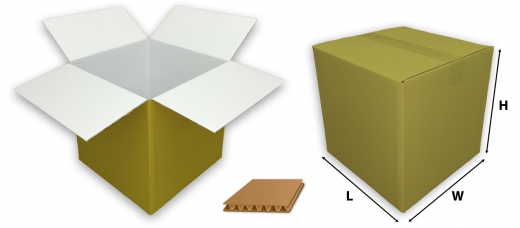 0201 single wall coloured gold cardboard boxes