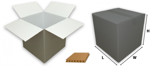 0201 single wall coloured silver cardboard boxes