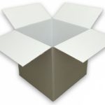 Coloured Silver Cardboard Box