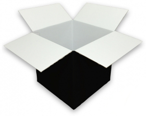coloured 0201 single wall black cardboard boxes