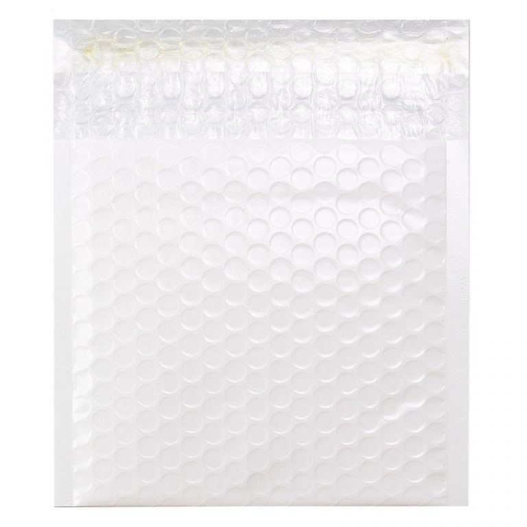 White Poly Gloss Bubble Bags
