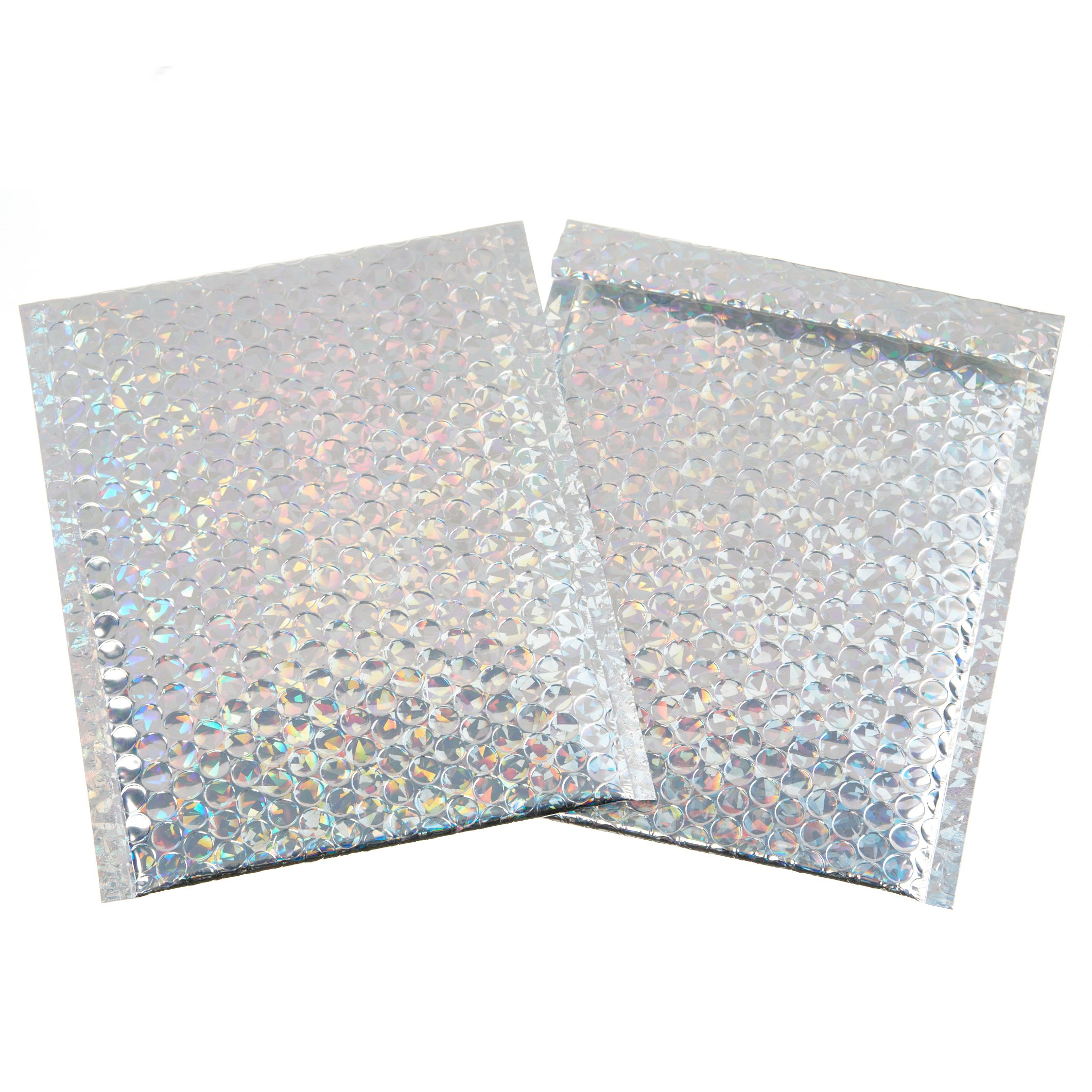 S 6x9 30 Pieces S Padded Poly Mailers Metallic Holographic Cushion Envelopes Seal Closure Envelopes Shipping Bags For Mailing Packing Rose Red 7 X 11 Inch Bubble Mailer