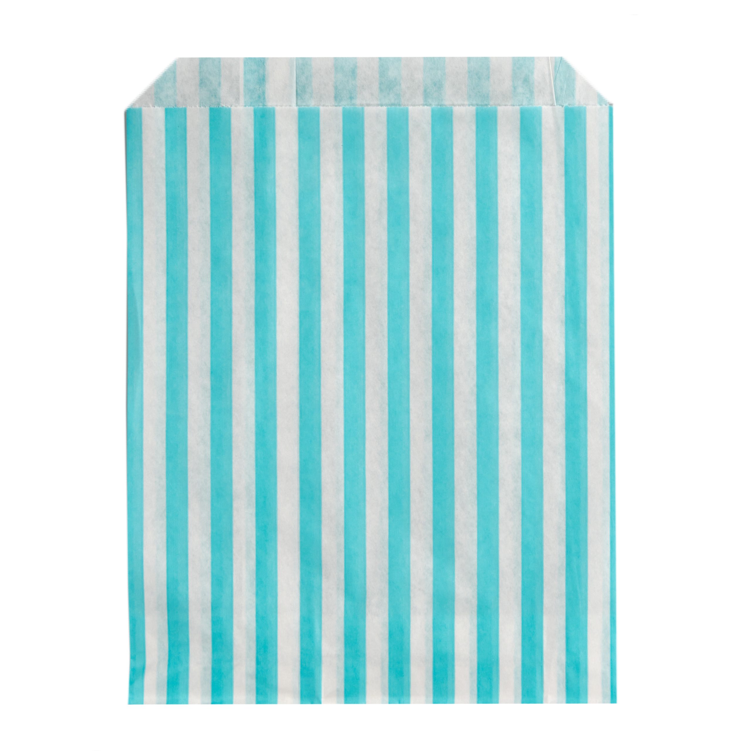 Blue Paper Candy Stripe Bag Single