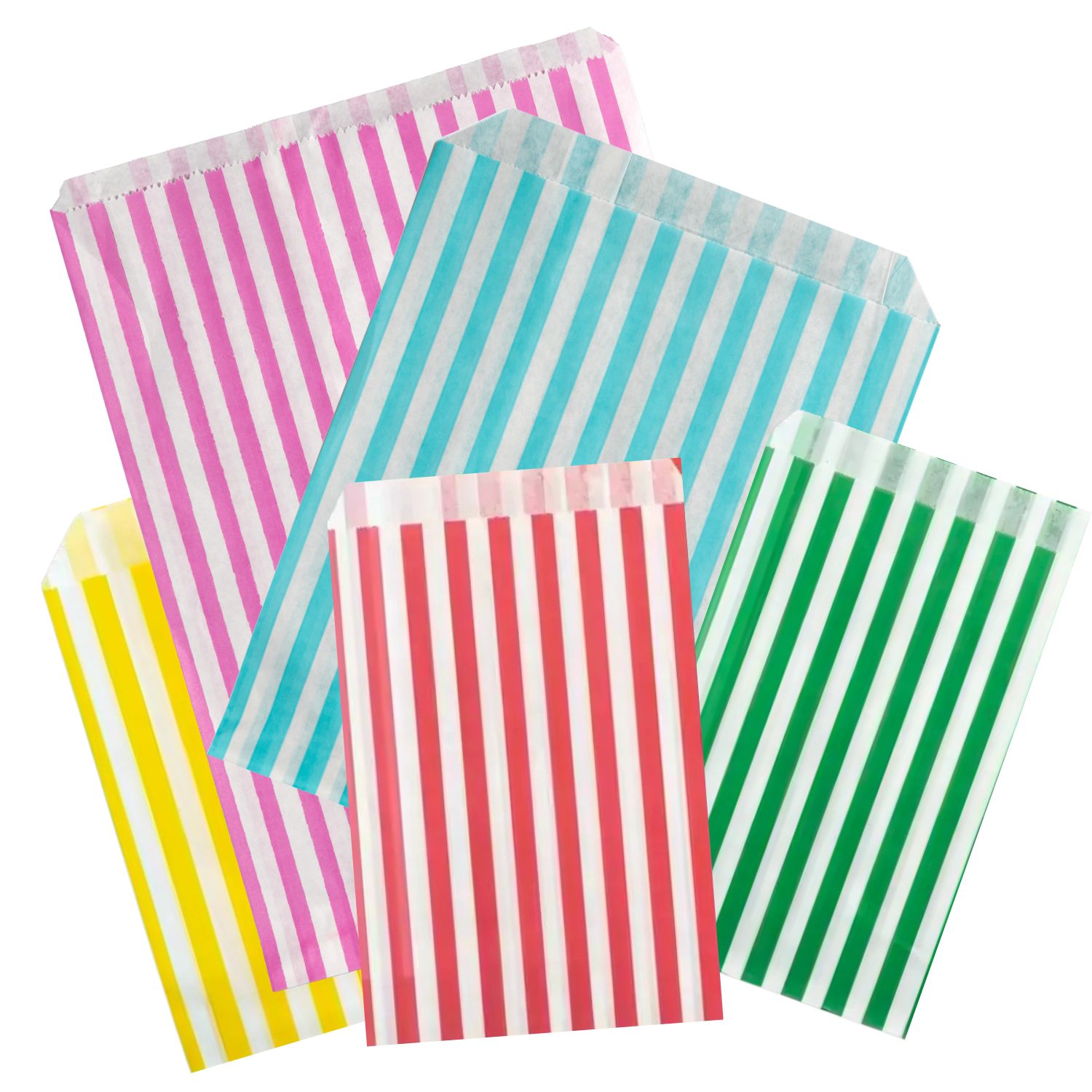 Paper Candy Stripe Bag - All Colours