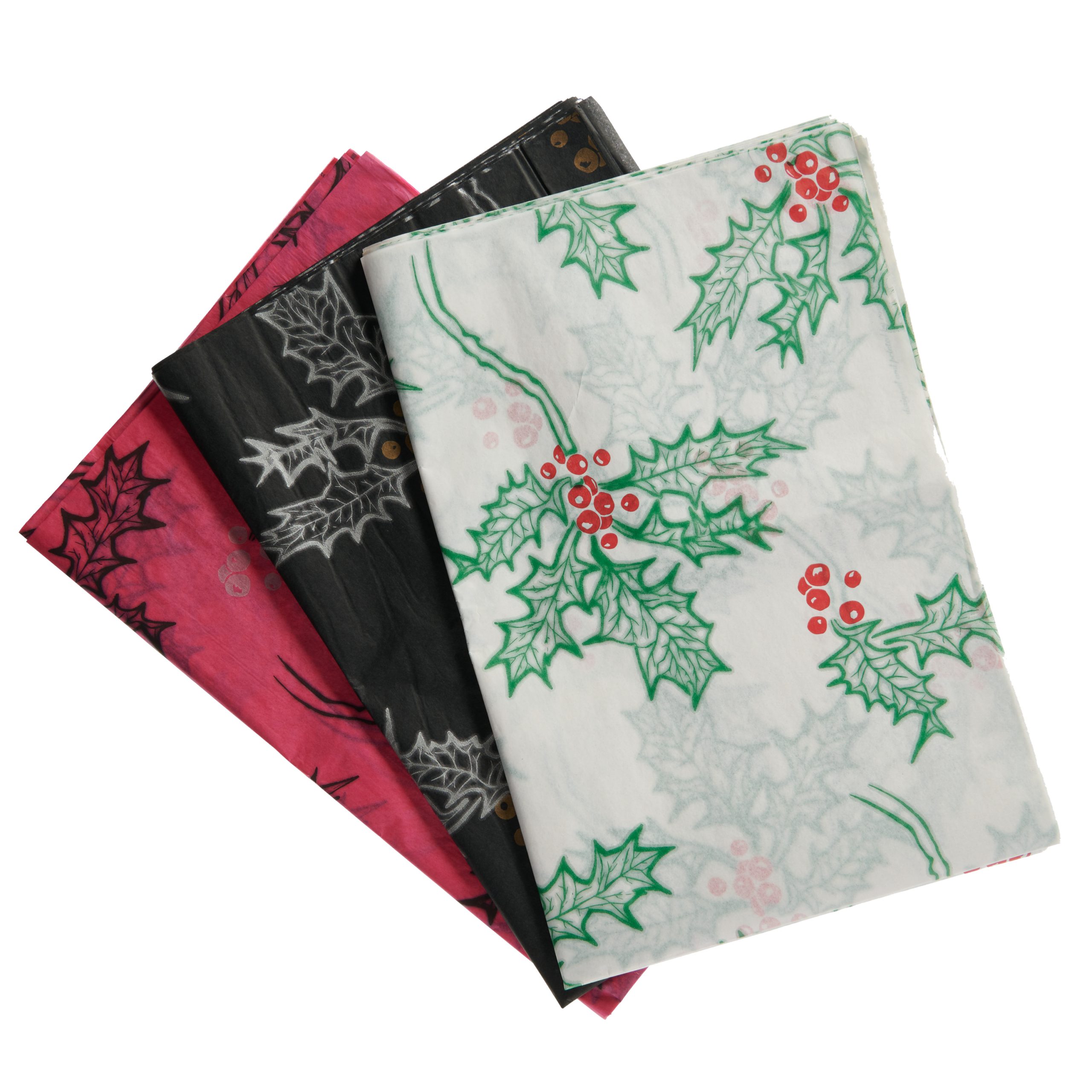 Holly Printed Tissue Paper Group