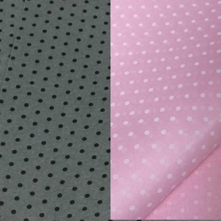 Printed Coloured Polka Dot Tissue Paper