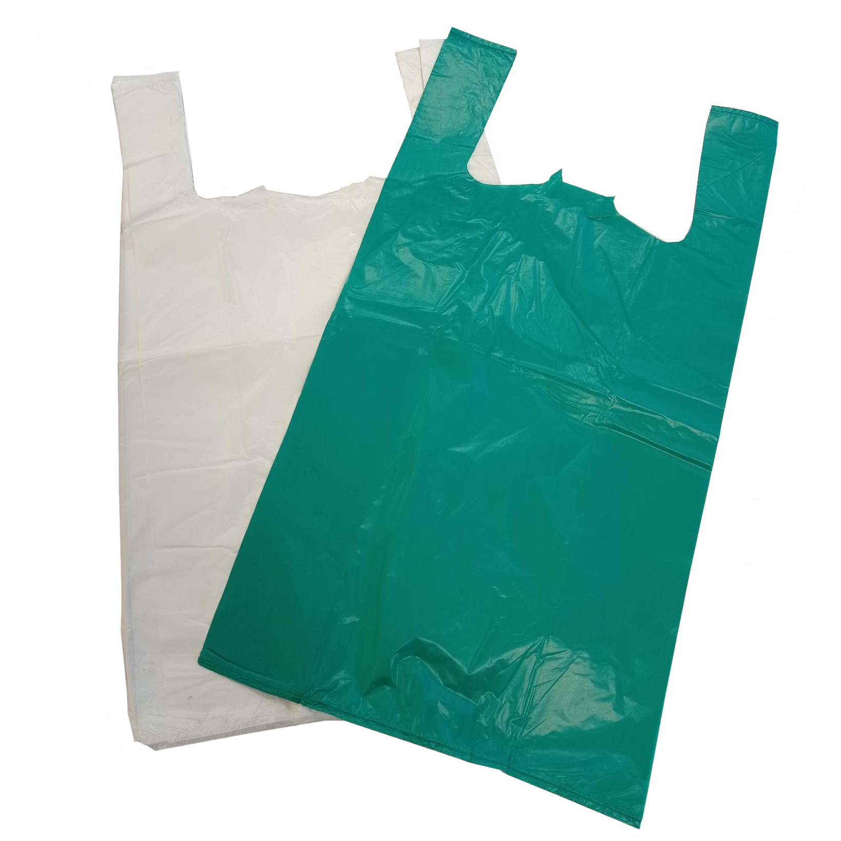 10x15x18 10,000 x White Plastic Vest Carrier Bags Med 