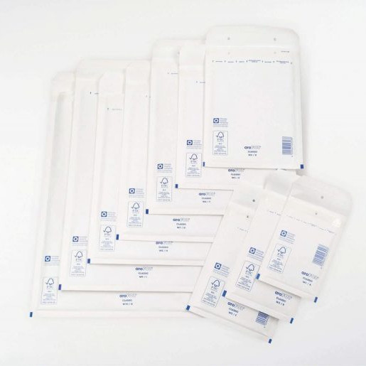 200 White Arofol AR08 H/5 Padded Envelopes Bags 