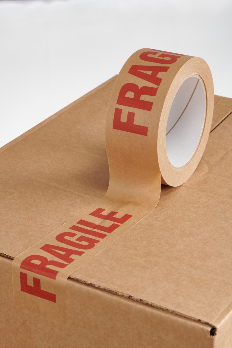 Fragile Paper Tape On Box