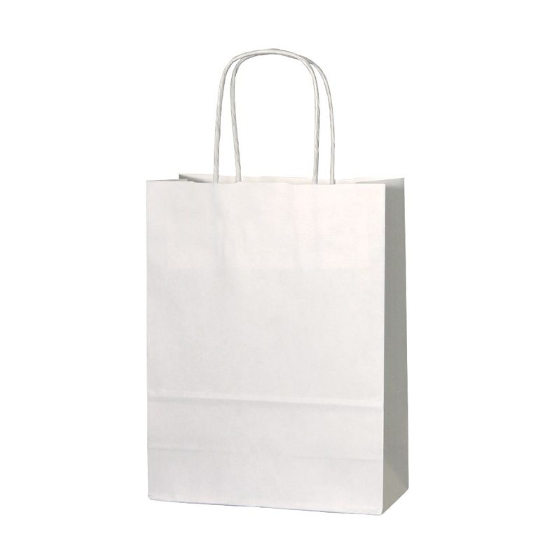 White Twist Handle Paper Bag