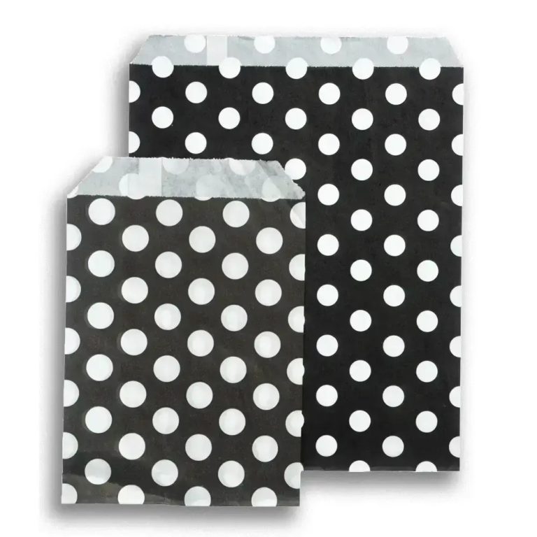 Black Polka Dot Paper Bag