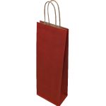 Dark Red Bottle Twist Handle Bag