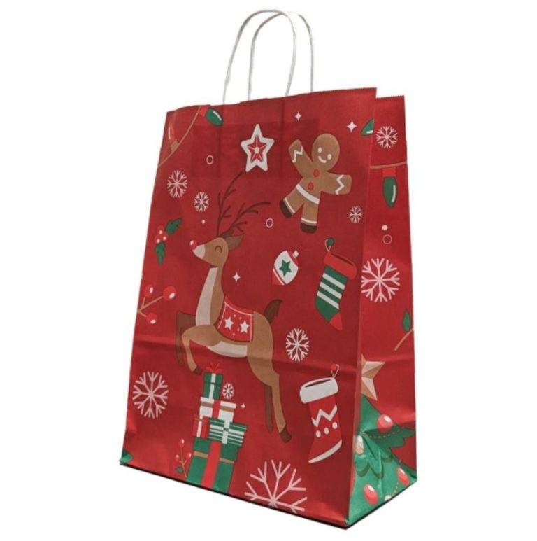 Christmas Deer Twist Bag