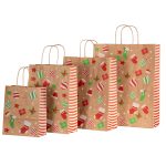 Christmas Joy Twist Handle Bags All