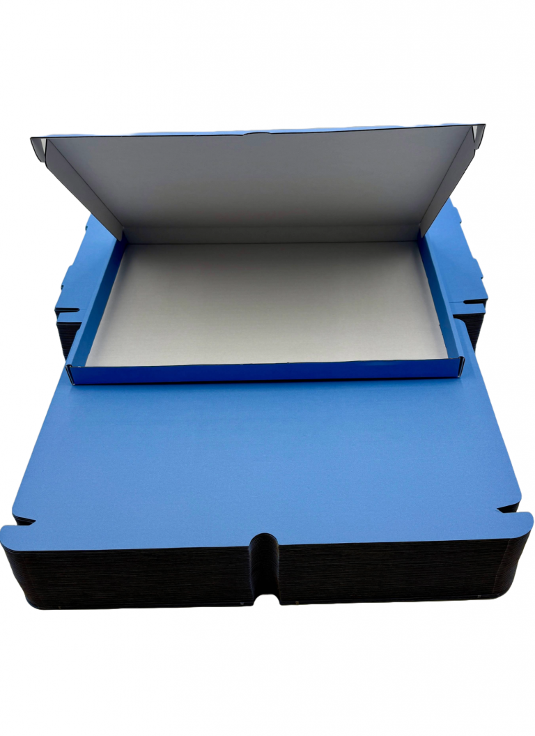 Blue C4 Coloured Pip Boxes Flat