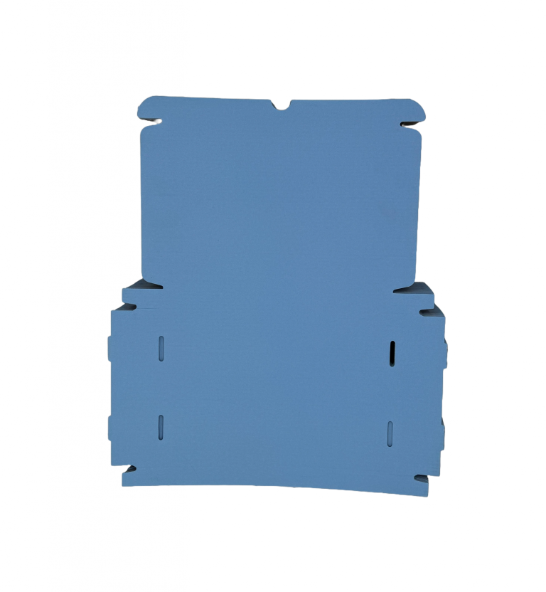 Blue C5 Coloured Pip Boxes Flat