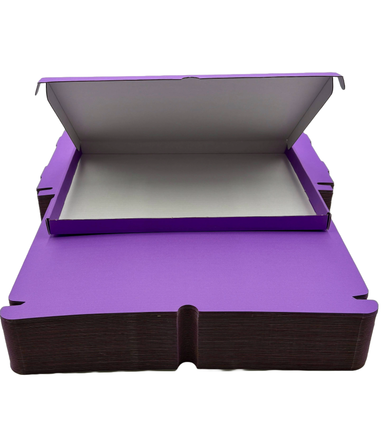 Purple C4 Coloured Pip Boxes Flat