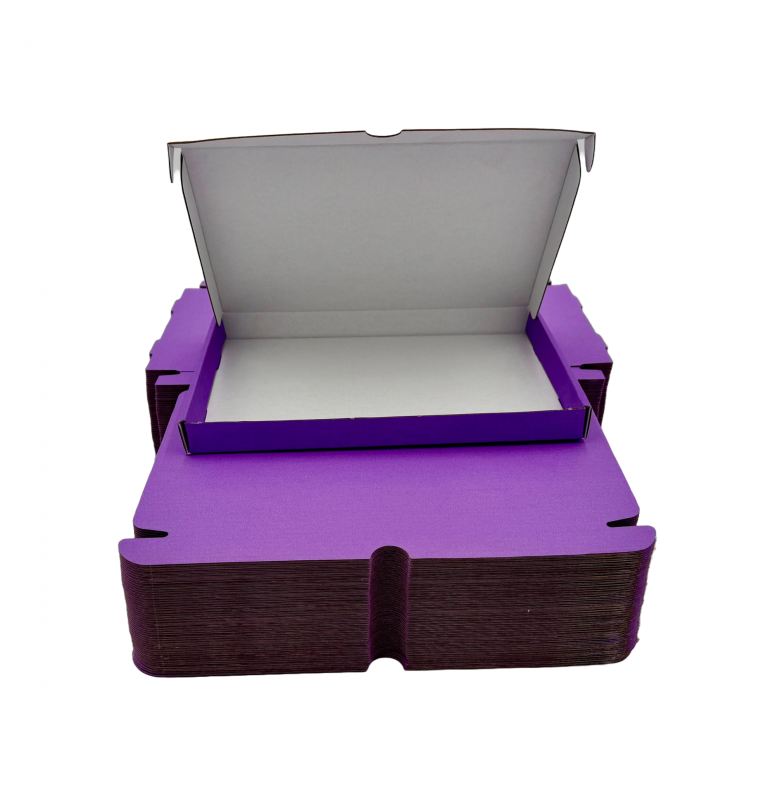 Purple C5 Coloured Pip Boxes Front On
