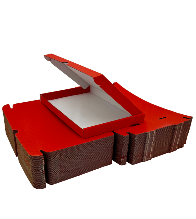 Red C5 Coloured Pip Boxes Flat