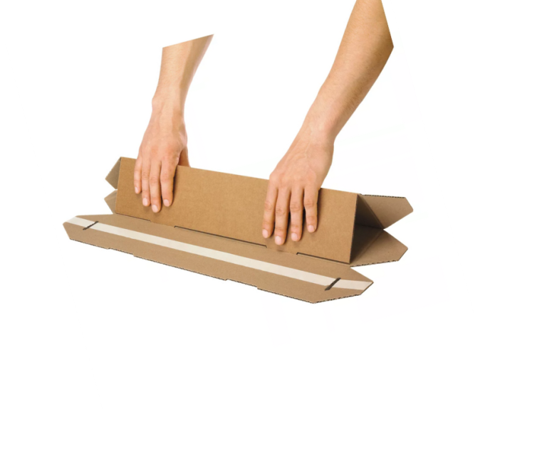 Triangular Postal Tube in action