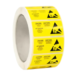 VL80AS - Anti Static Hazard Warning Label