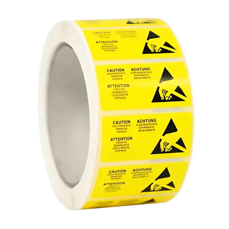 VL80AS - Anti Static Hazard Warning Label
